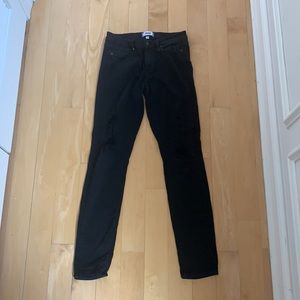 Paige black ripped skinny jeans